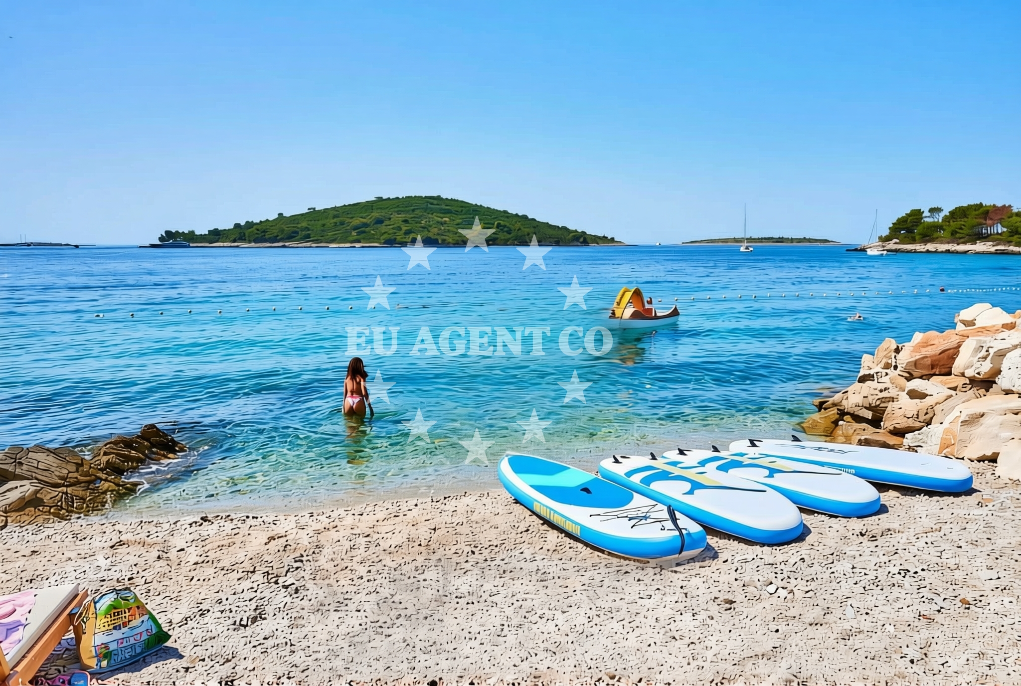 Beach facilities and surroundings at Maslinica (Šolta): beaches and coves (4) in Maslinica (Šolta)