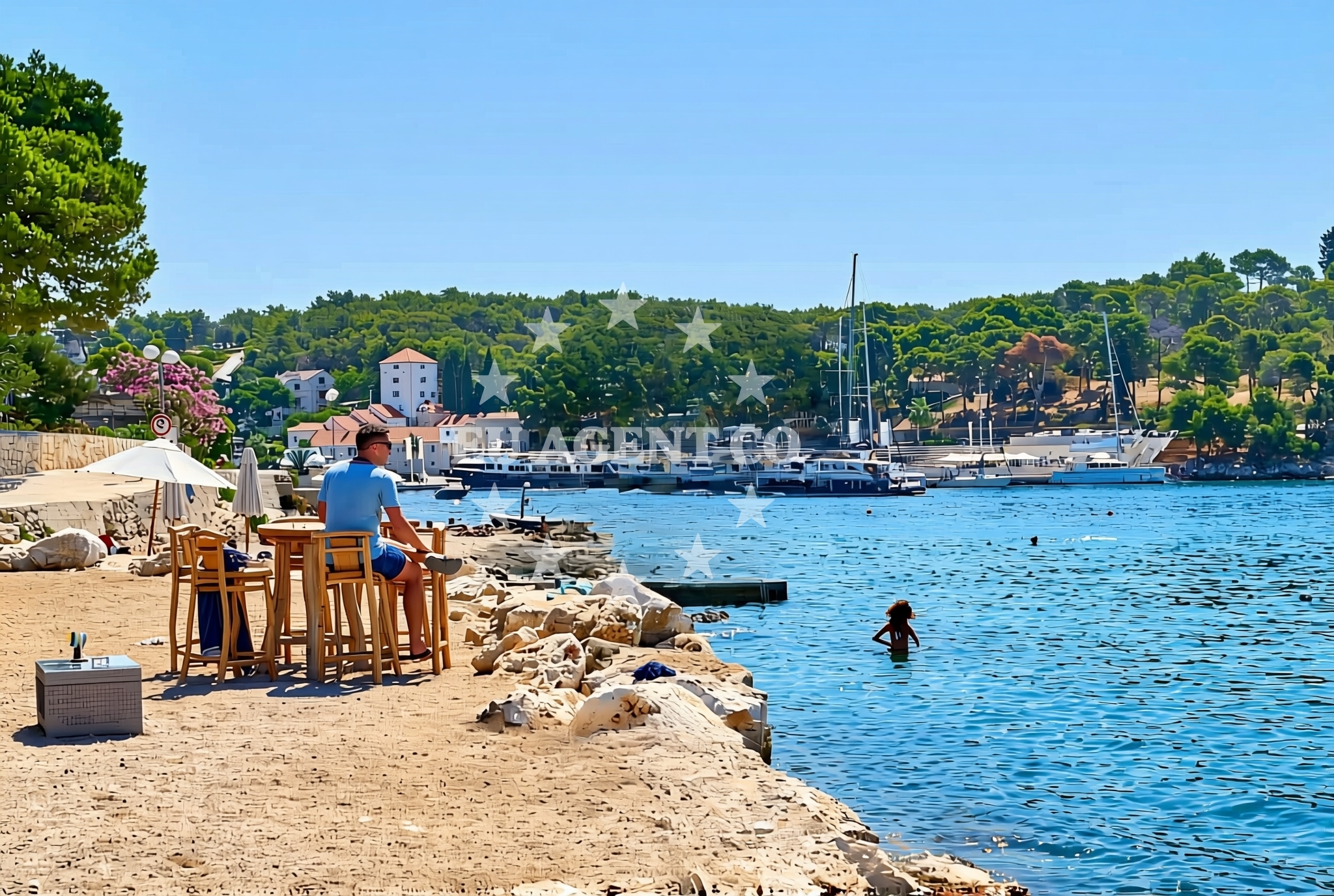 Additional view of Maslinica (Šolta): beaches and coves (4) in Maslinica (Šolta)