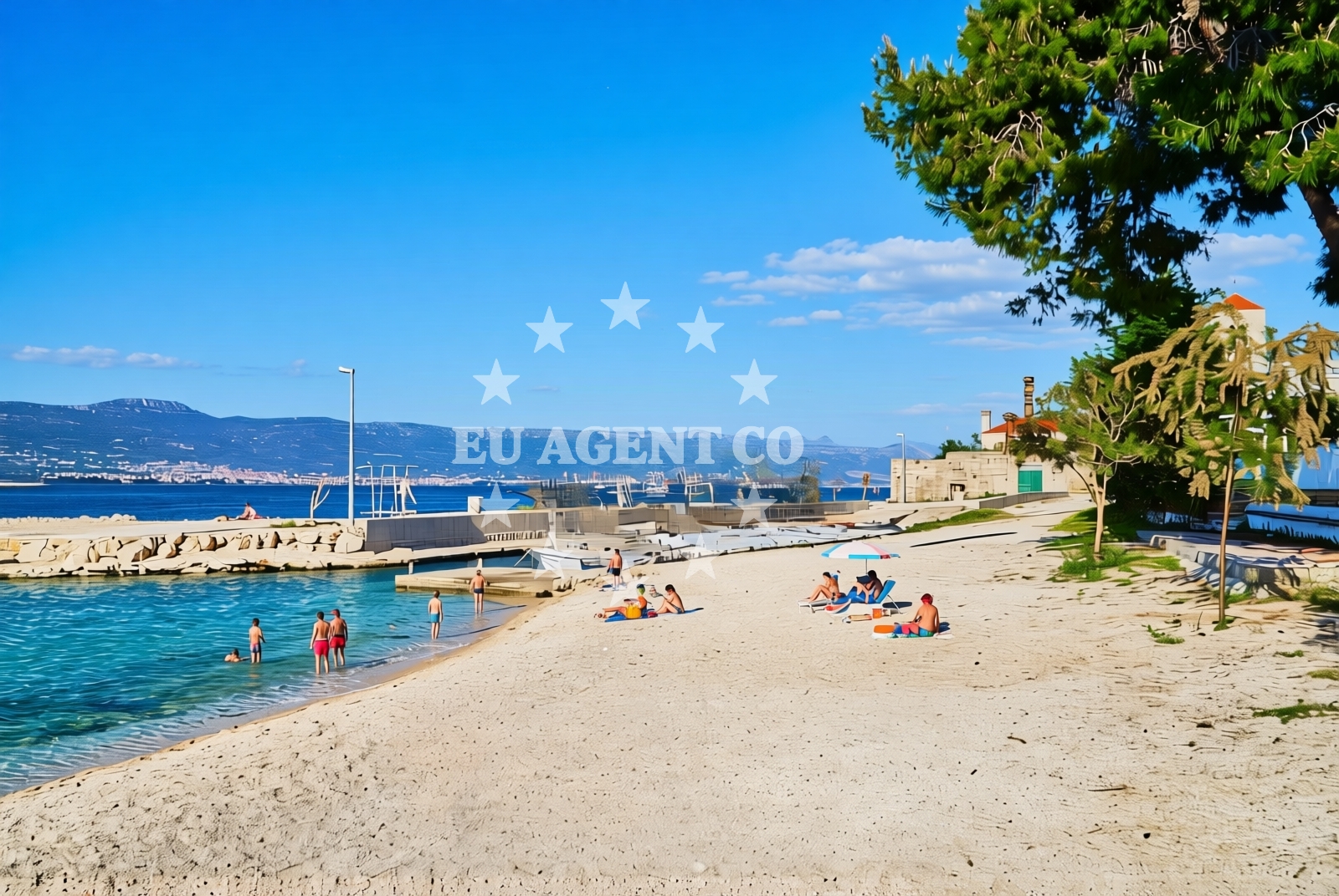 Shoreline and swimming area at Mastrinka (Čiovo): beaches and coves (3) in Mastrinka (Čiovo)