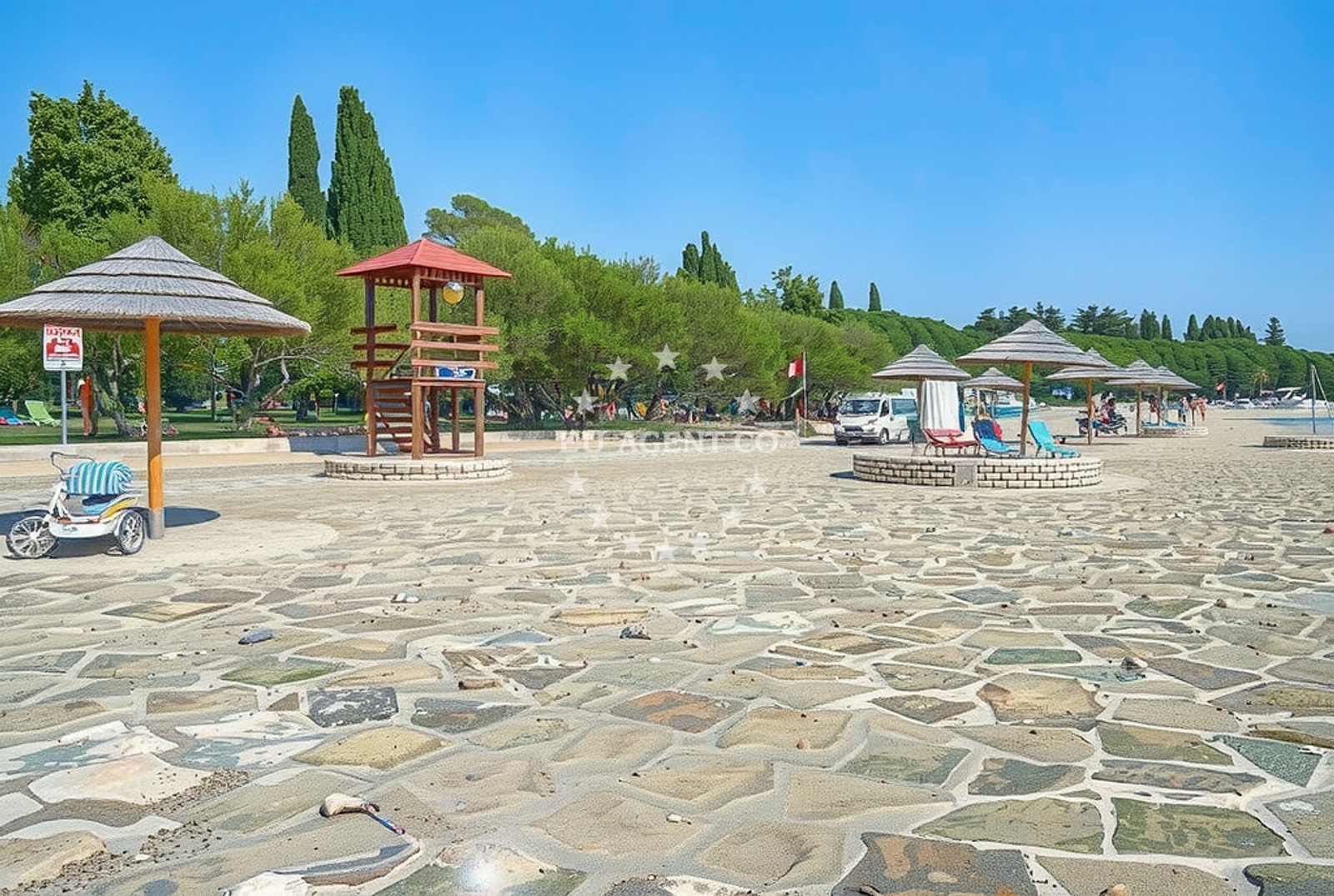 Additional view of Materada beach in Materada 31, Poreč
