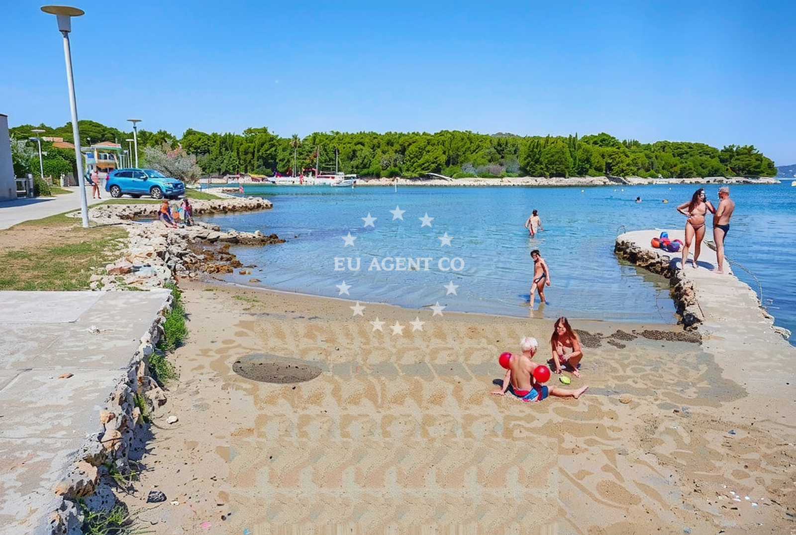 Additional view of Matlovac beach in II ulica br. 15, Ždrelac