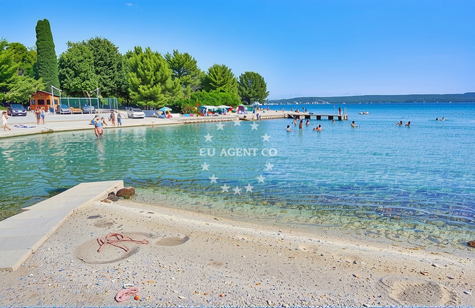 Additional view of Matlovac beach in II ulica br. 15, Ždrelac