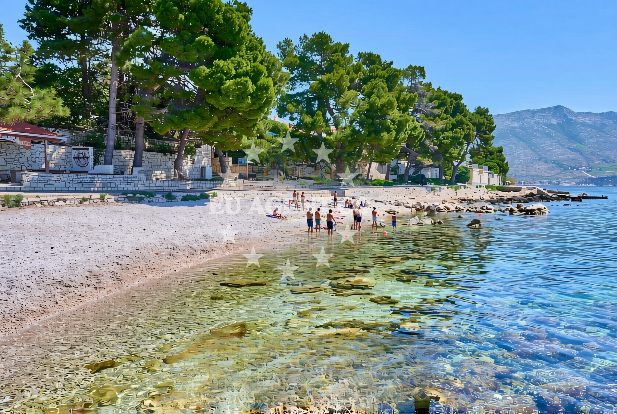 Overview of Matoš, Orebić Beach in Matoš