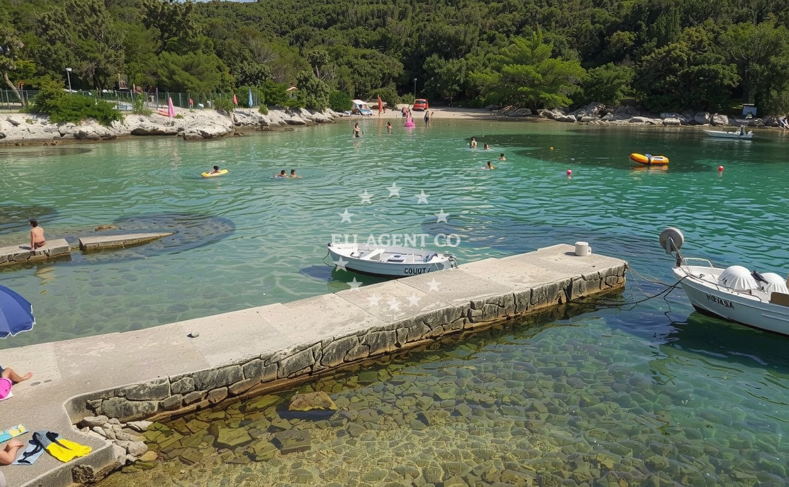 Additional view of Matovica beach in 77b Kampor, Kampor