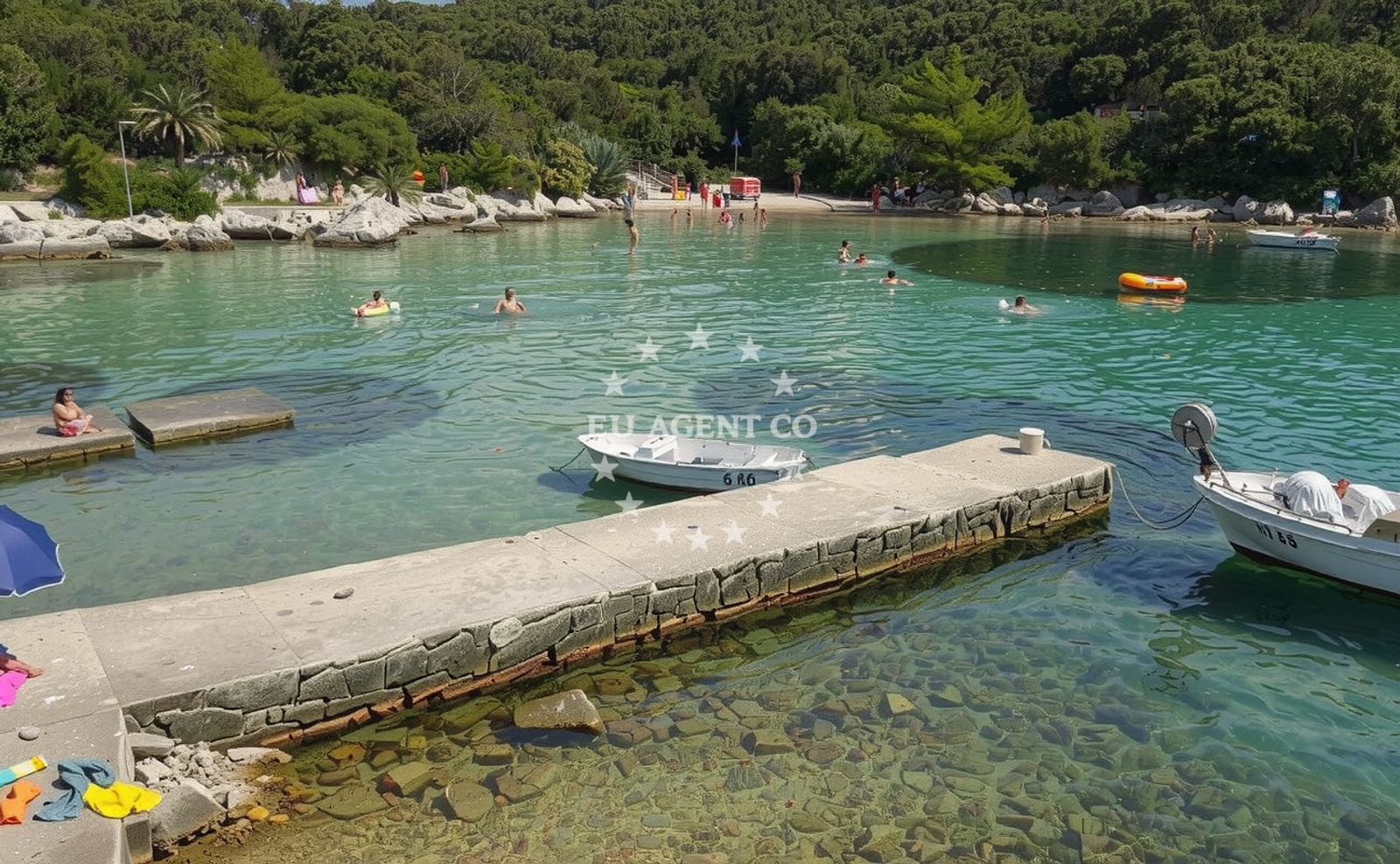 Additional view of Matovica beach in 77b Kampor, Kampor