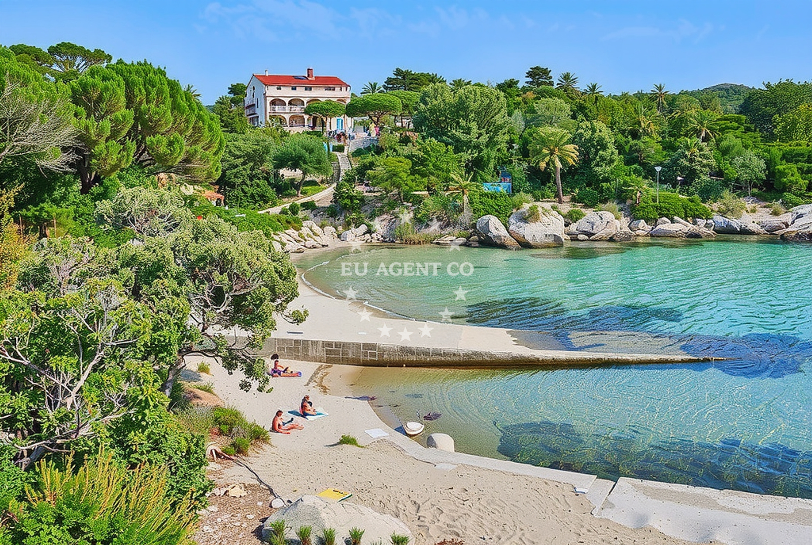 Additional view of Matovica beach in 77b Kampor, Kampor