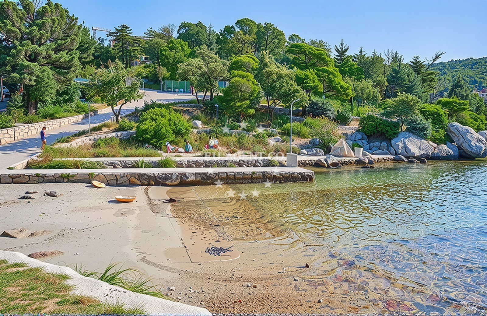 Additional view of Matovica beach in 77b Kampor, Kampor