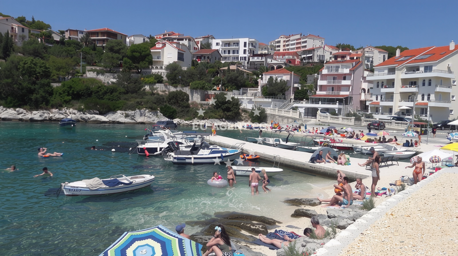Additional view of Mavarstica beach in 7 Put Sv. Mavra, Trogir