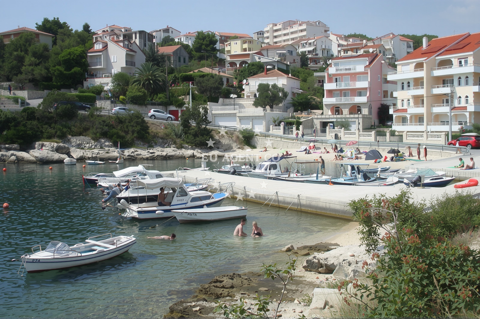 Additional view of Mavarstica beach in 7 Put Sv. Mavra, Trogir