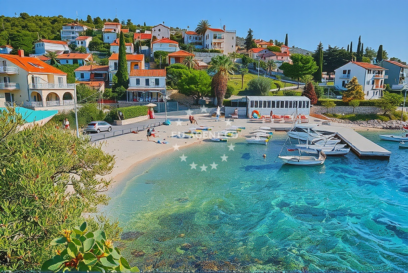 Additional view of Mavarstica beach in 7 Put Sv. Mavra, Trogir