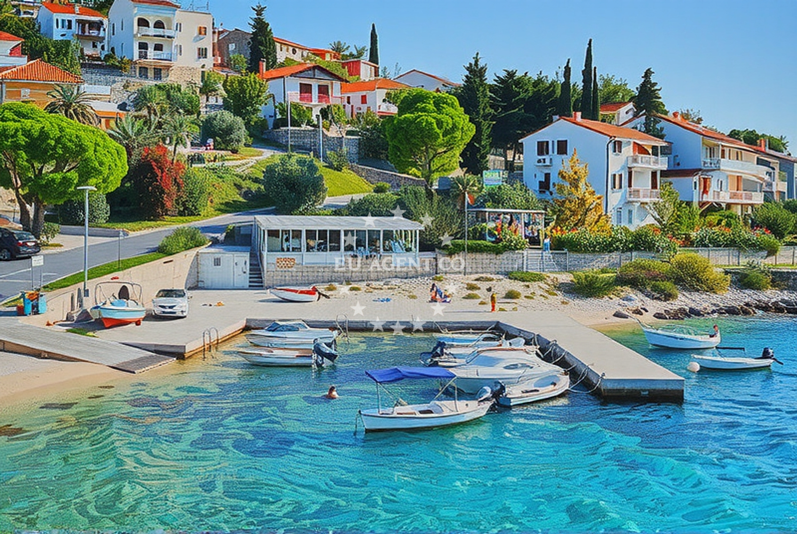 Additional view of Mavarstica beach in 7 Put Sv. Mavra, Trogir