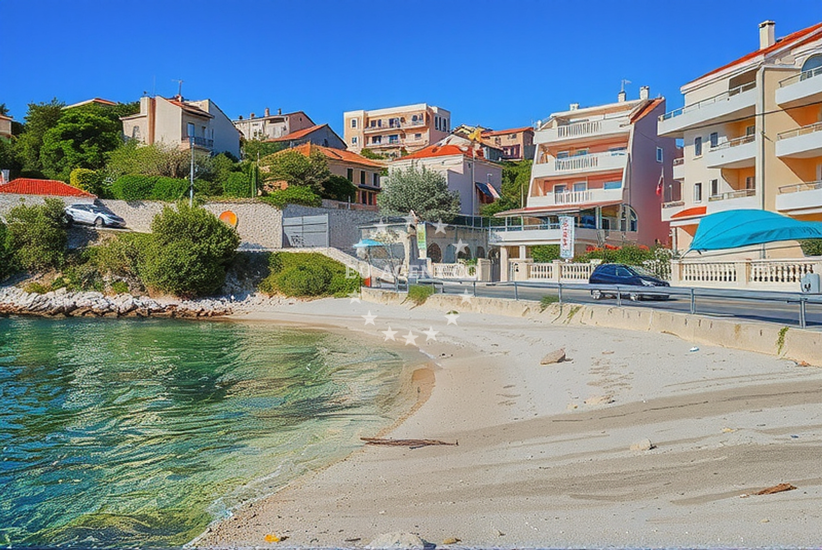 Additional view of Mavarstica beach in 7 Put Sv. Mavra, Trogir
