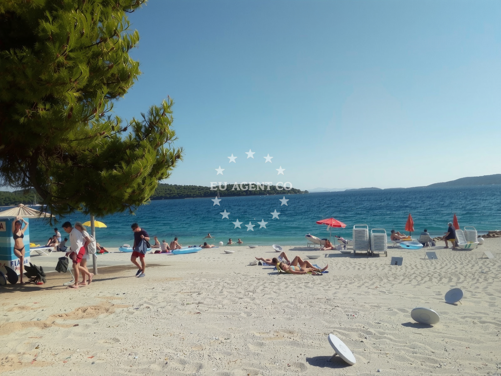 Additional view of Medena beach in Hrvatskih žrtava 187, Trogir