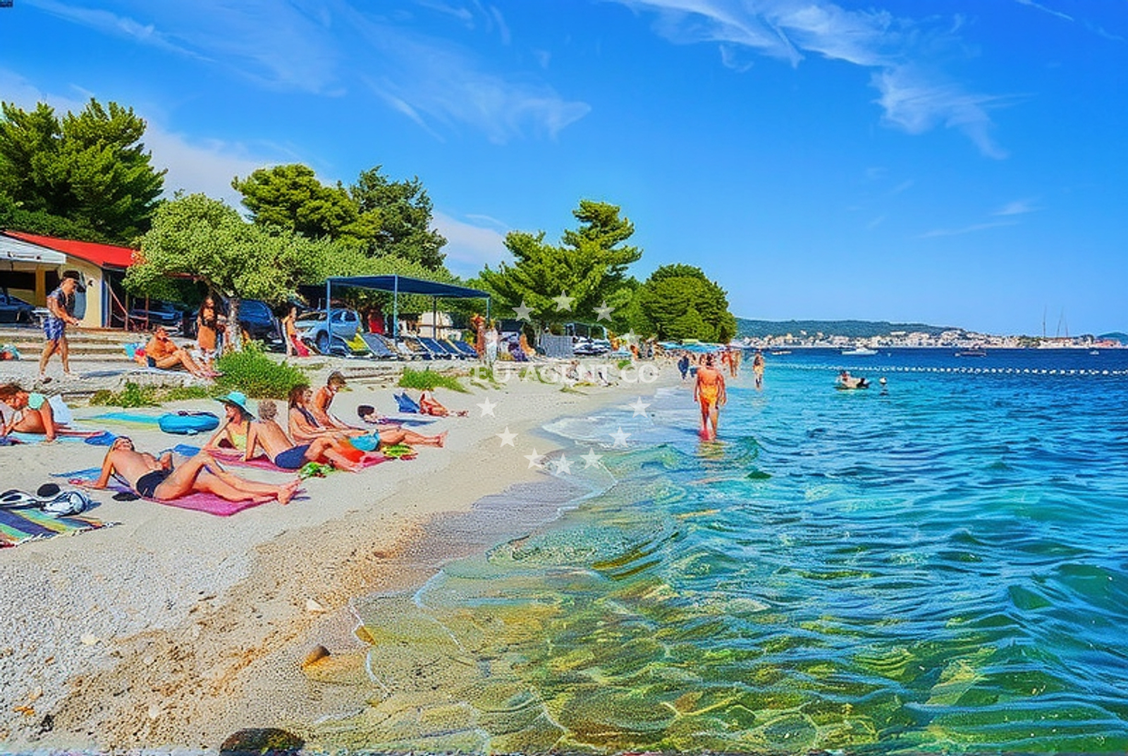 Additional view of Medena beach in Hrvatskih žrtava 187, Trogir