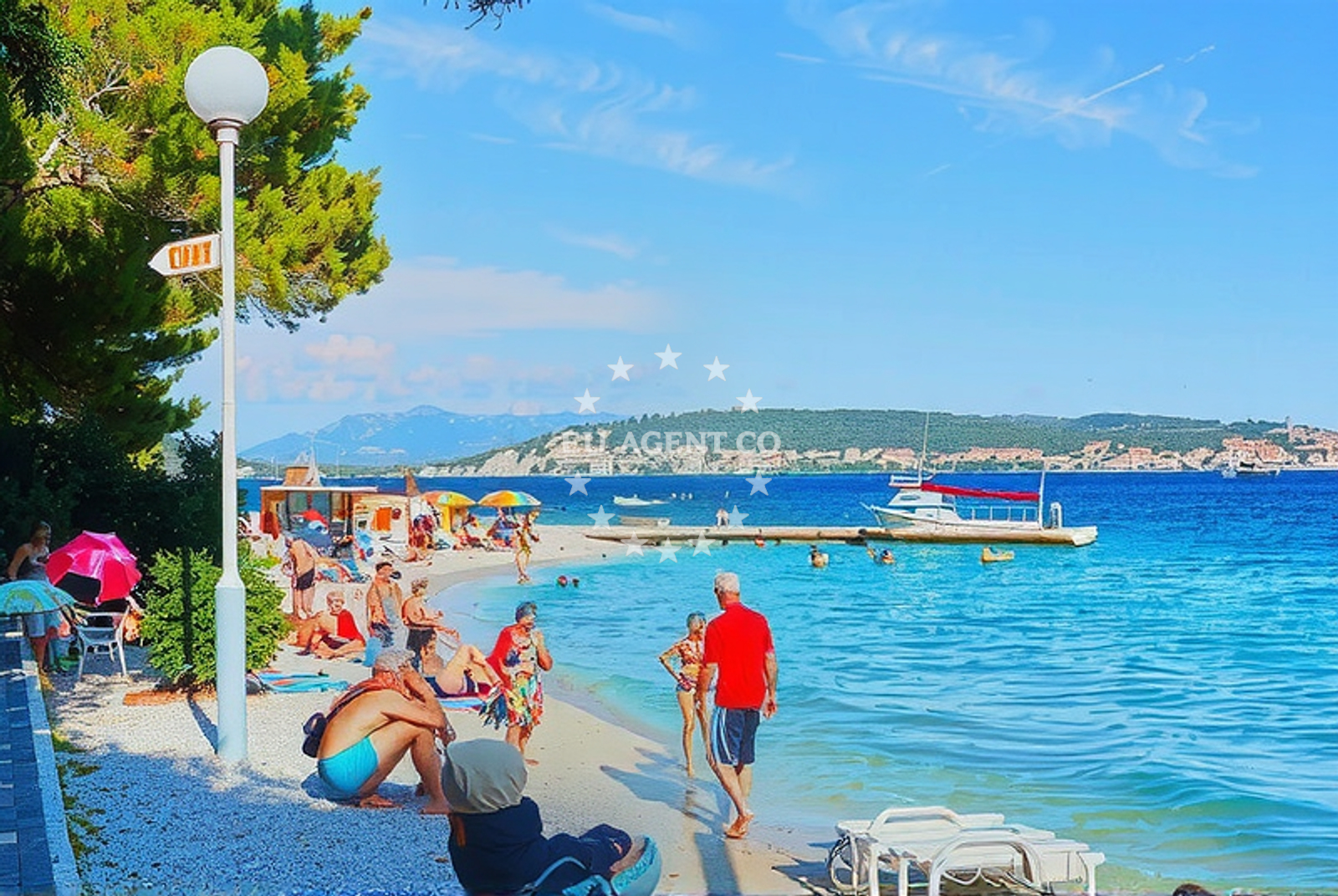 Additional view of Medena beach in Hrvatskih žrtava 187, Trogir