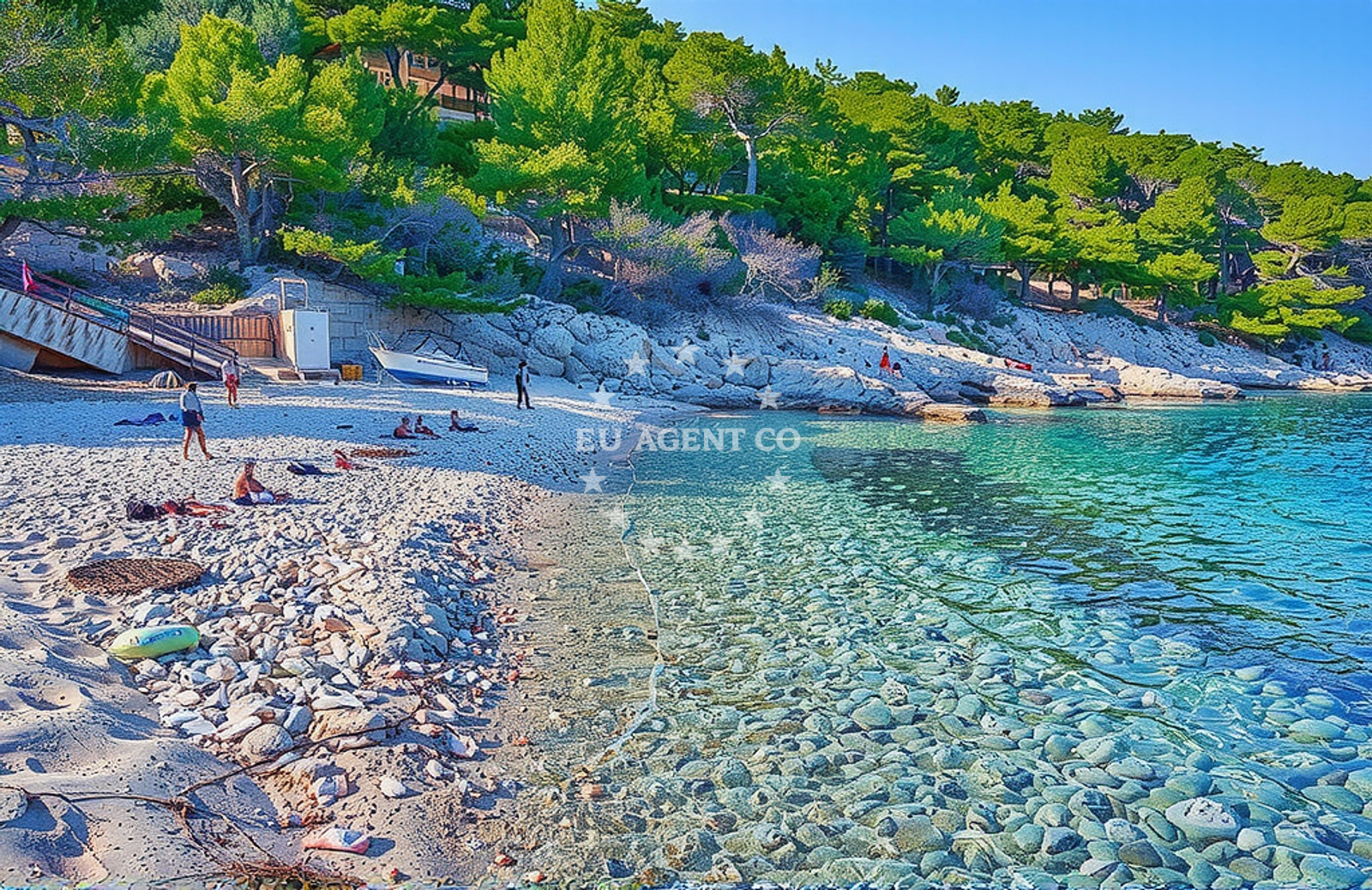 Additional view of Meduza beach in Gradina 7, Vela Luka