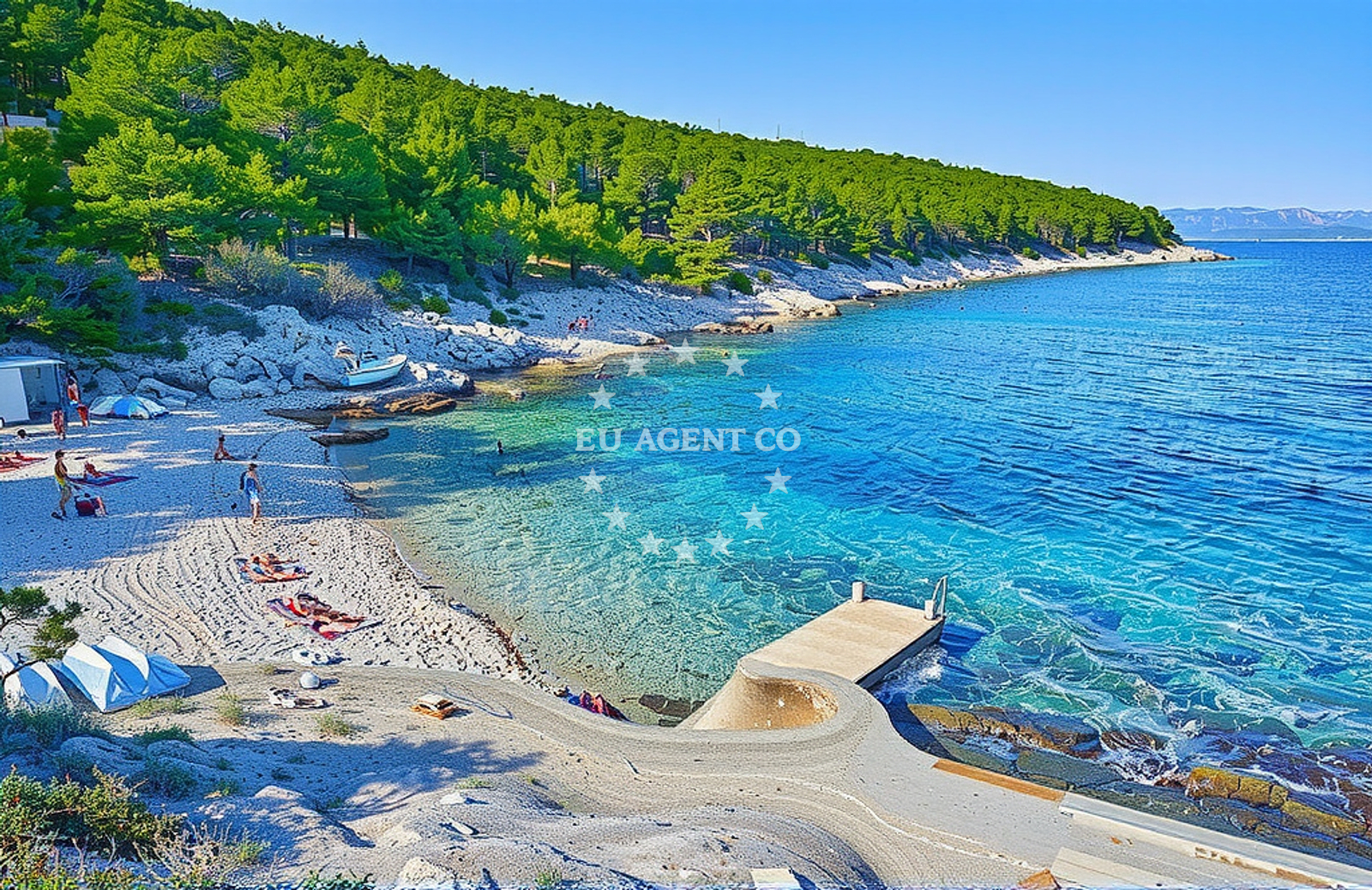 Additional view of Meduza beach in Gradina 7, Vela Luka