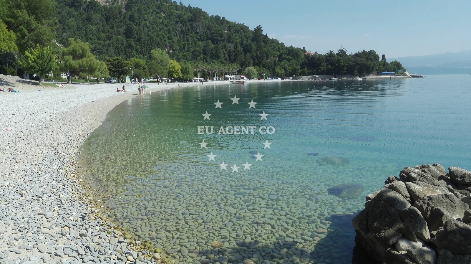 Additional view of Medveja beach in , Lovran