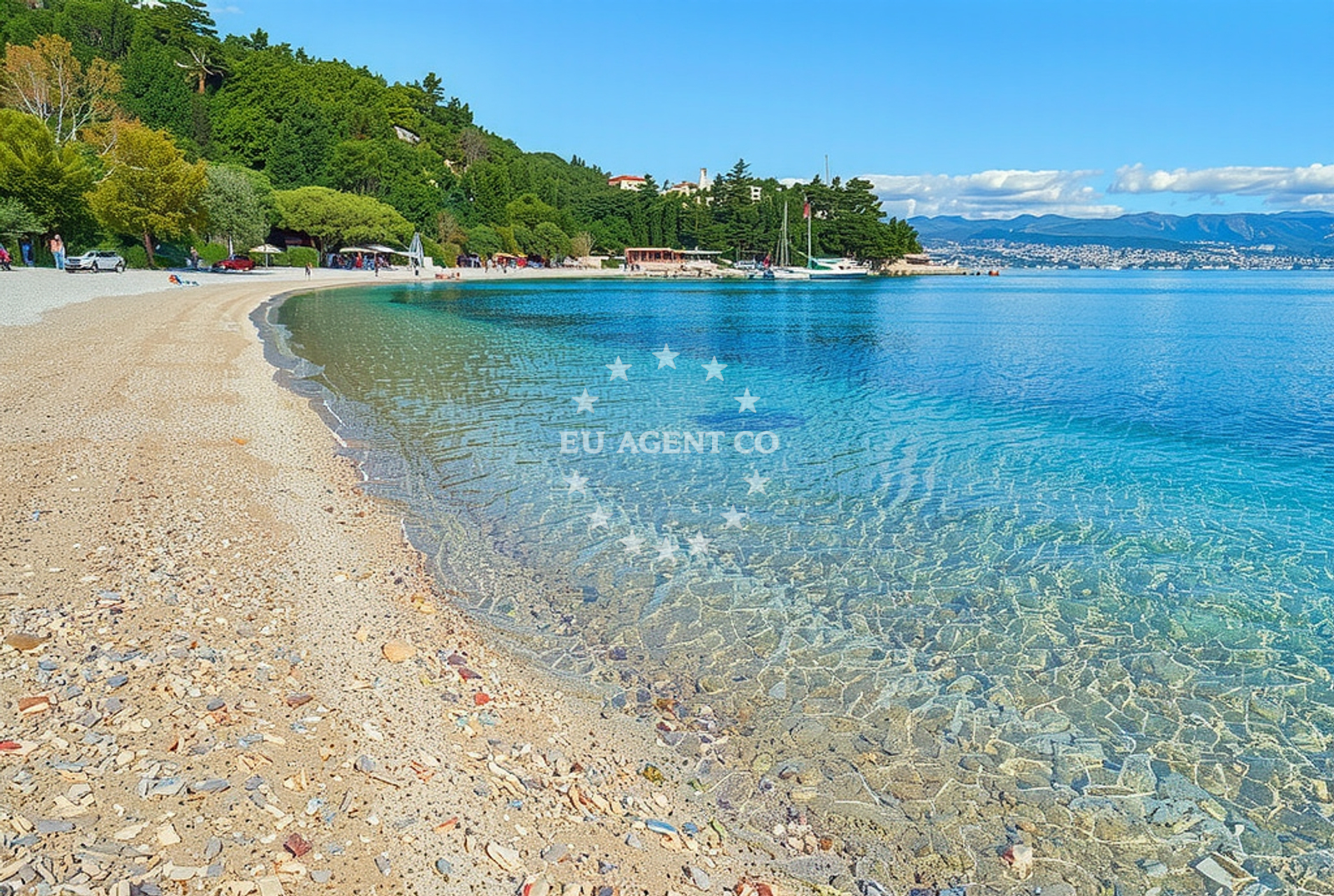 Additional view of Medveja beach in , Lovran