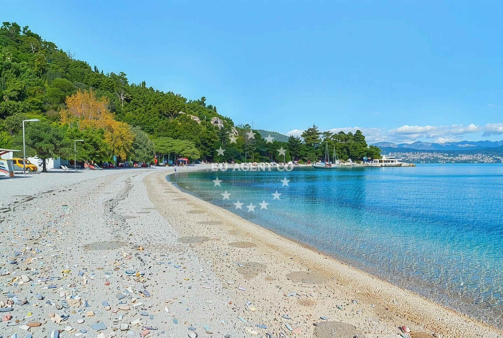 Additional view of Medveja beach in , Lovran