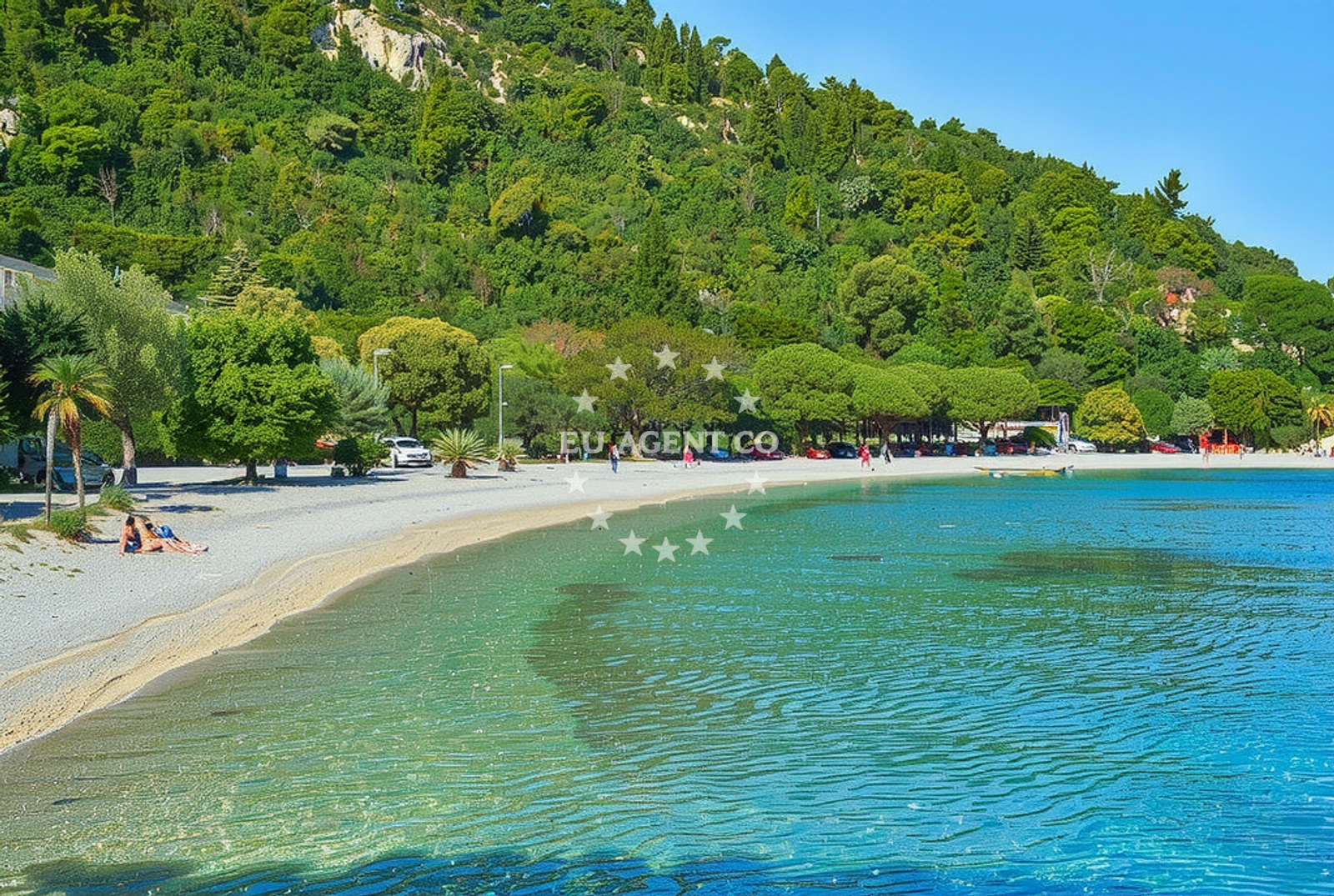 Additional view of Medveja beach in , Lovran