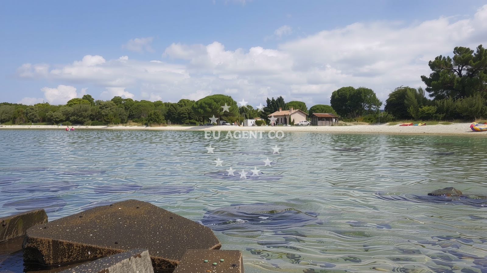 Sea and coastal view of Meneghetti beach in Barbariga 9, Barbariga