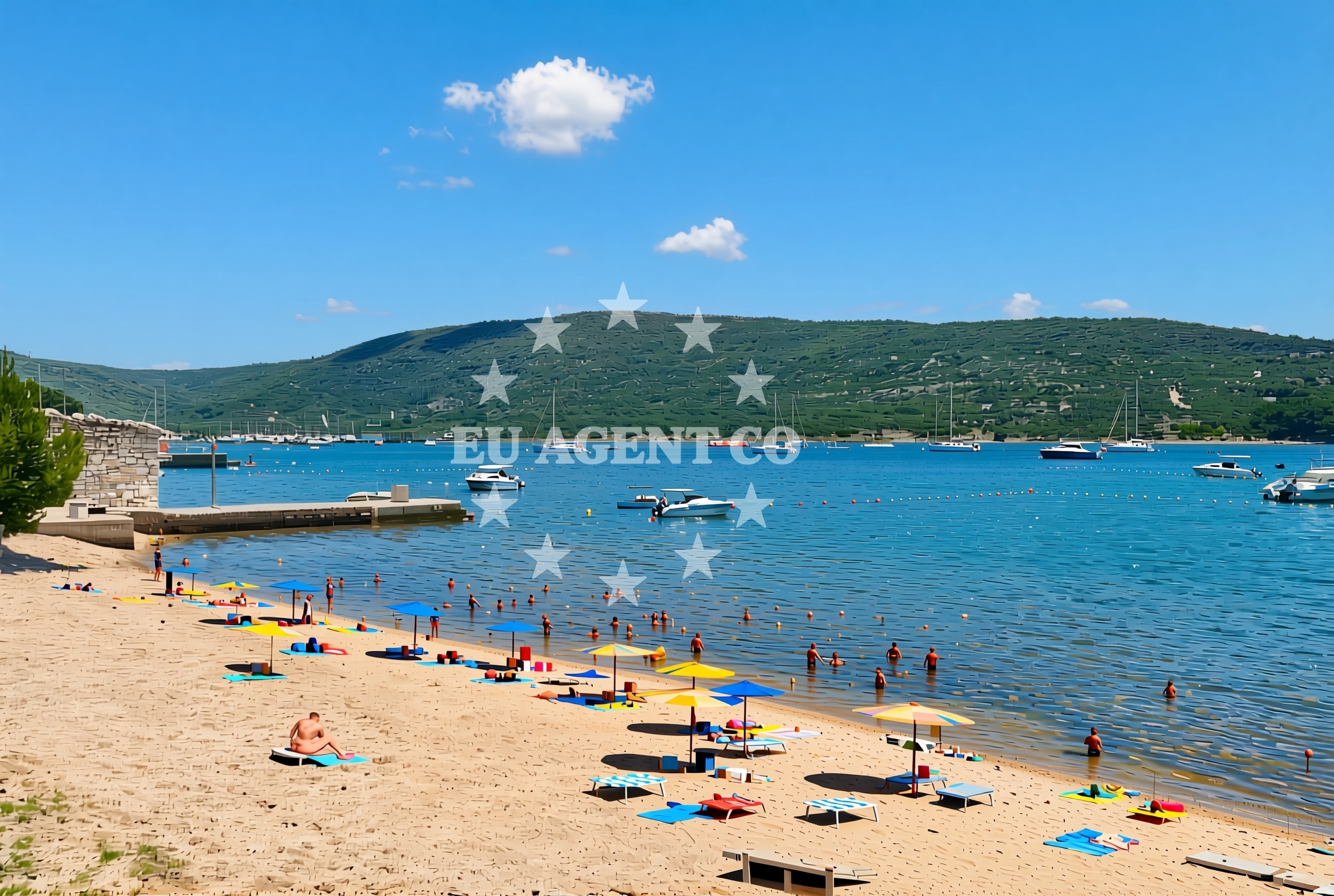 Overview of Merag (Cres): beaches and coves in Merag (Cres)