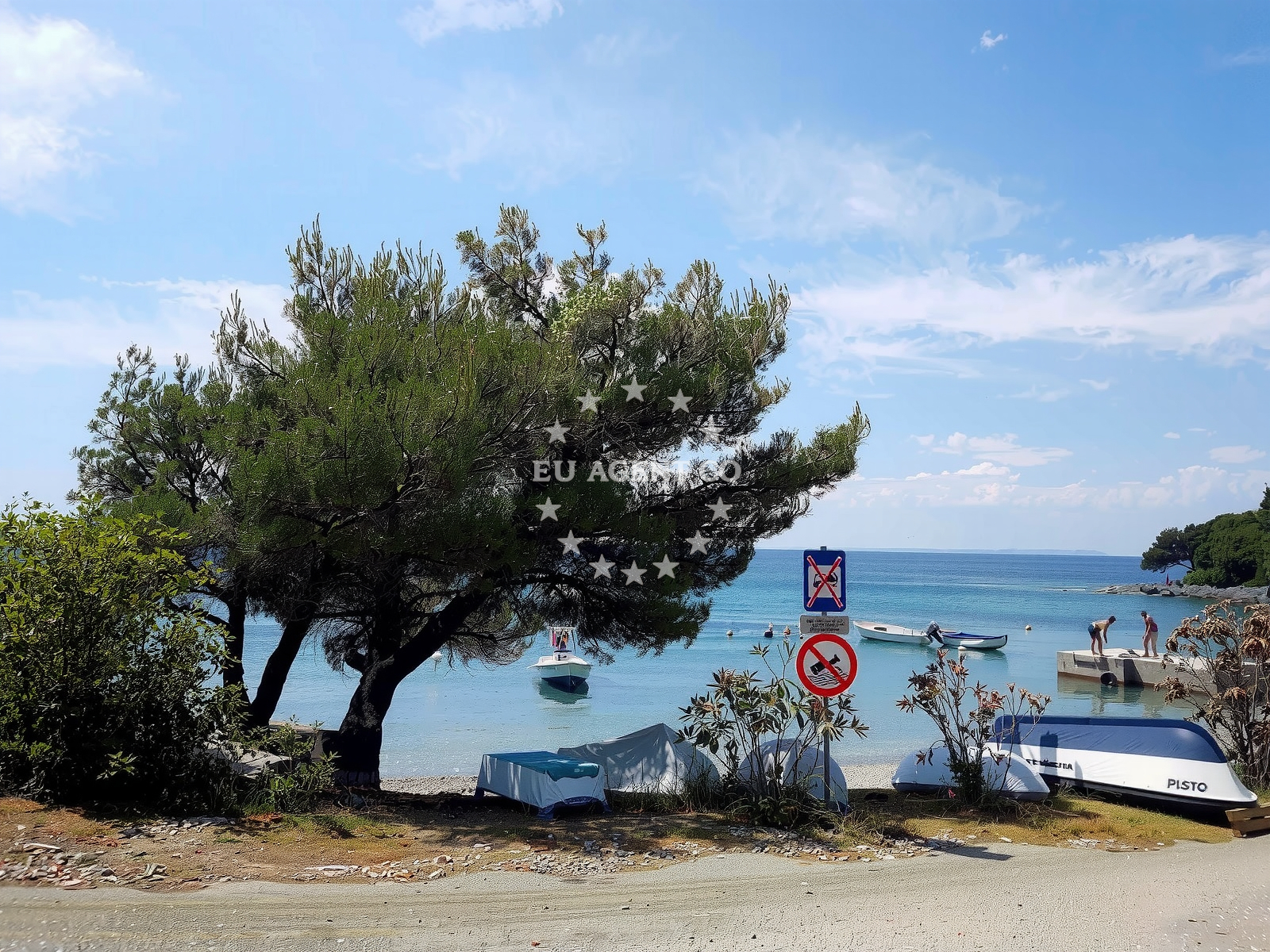 Additional view of Merascica beach in Stivan, Štivan