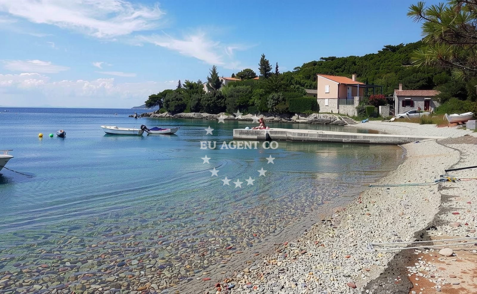 Additional view of Merascica beach in Stivan, Štivan