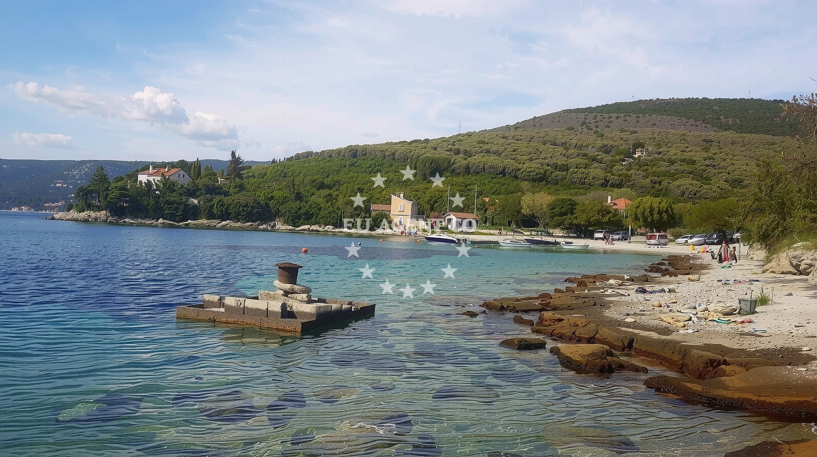 Additional view of Merascica beach in Stivan, Štivan
