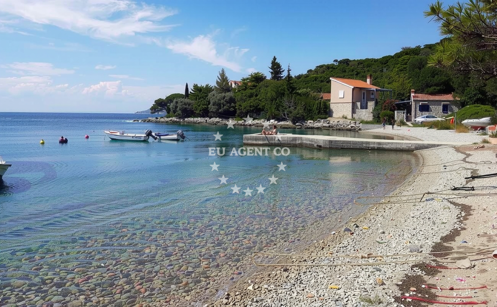 Additional view of Merascica beach in Stivan, Štivan