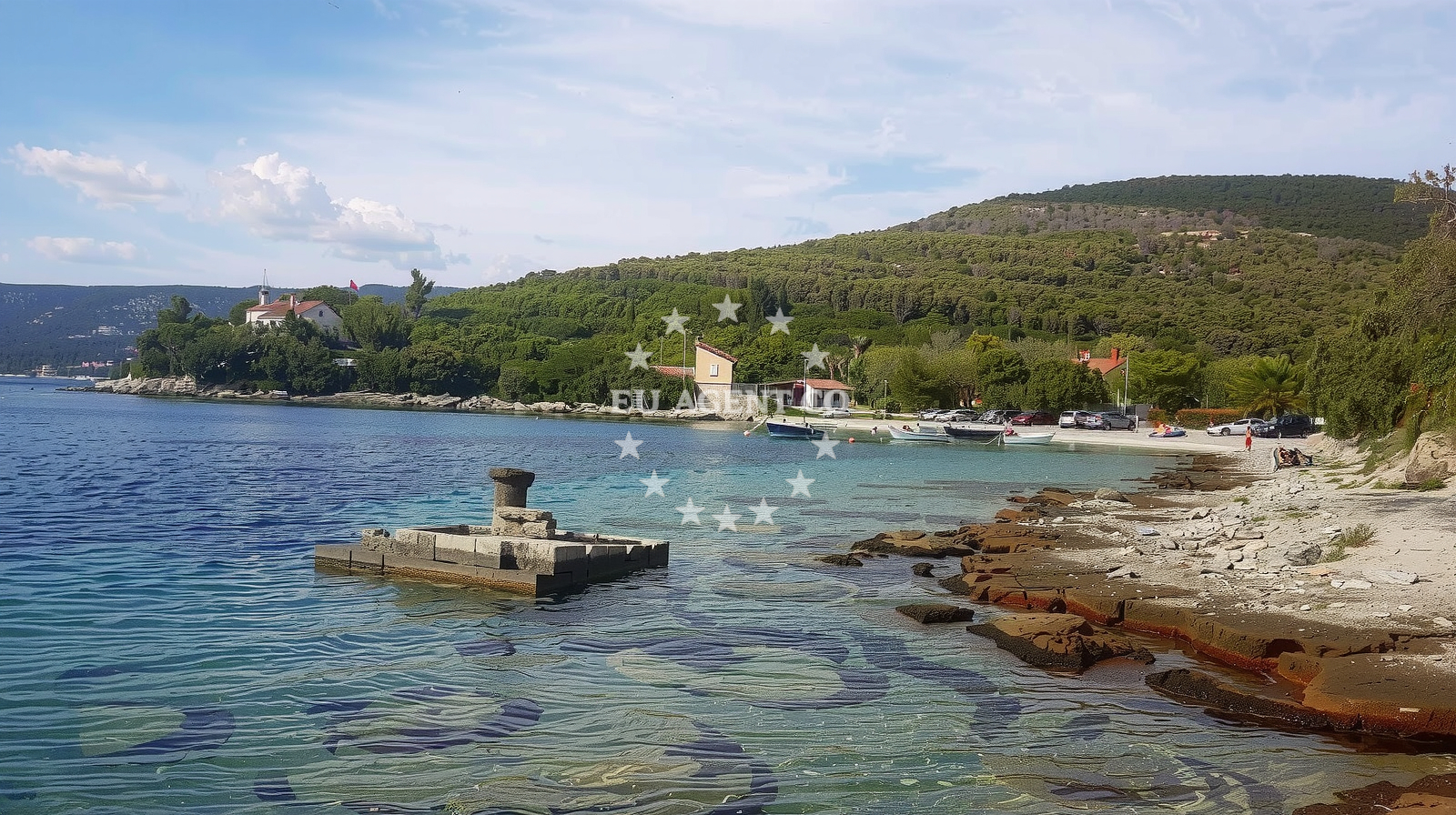 Additional view of Merascica beach in Stivan, Štivan