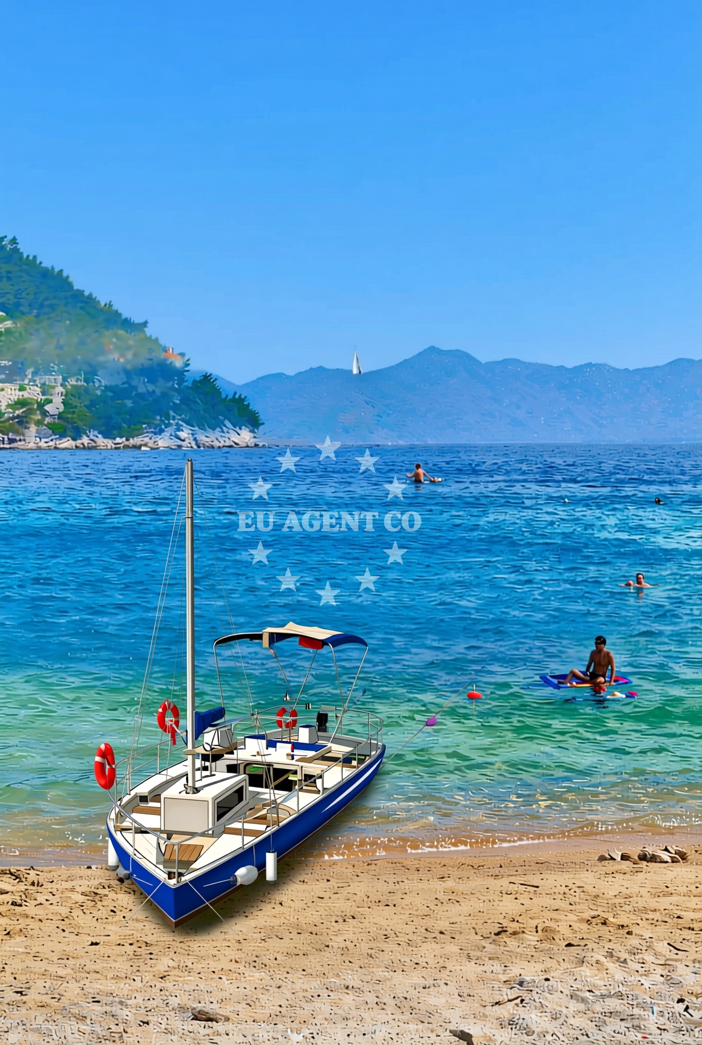 Sea and coastal view of Metohija: beaches and coves (1) in Metohija