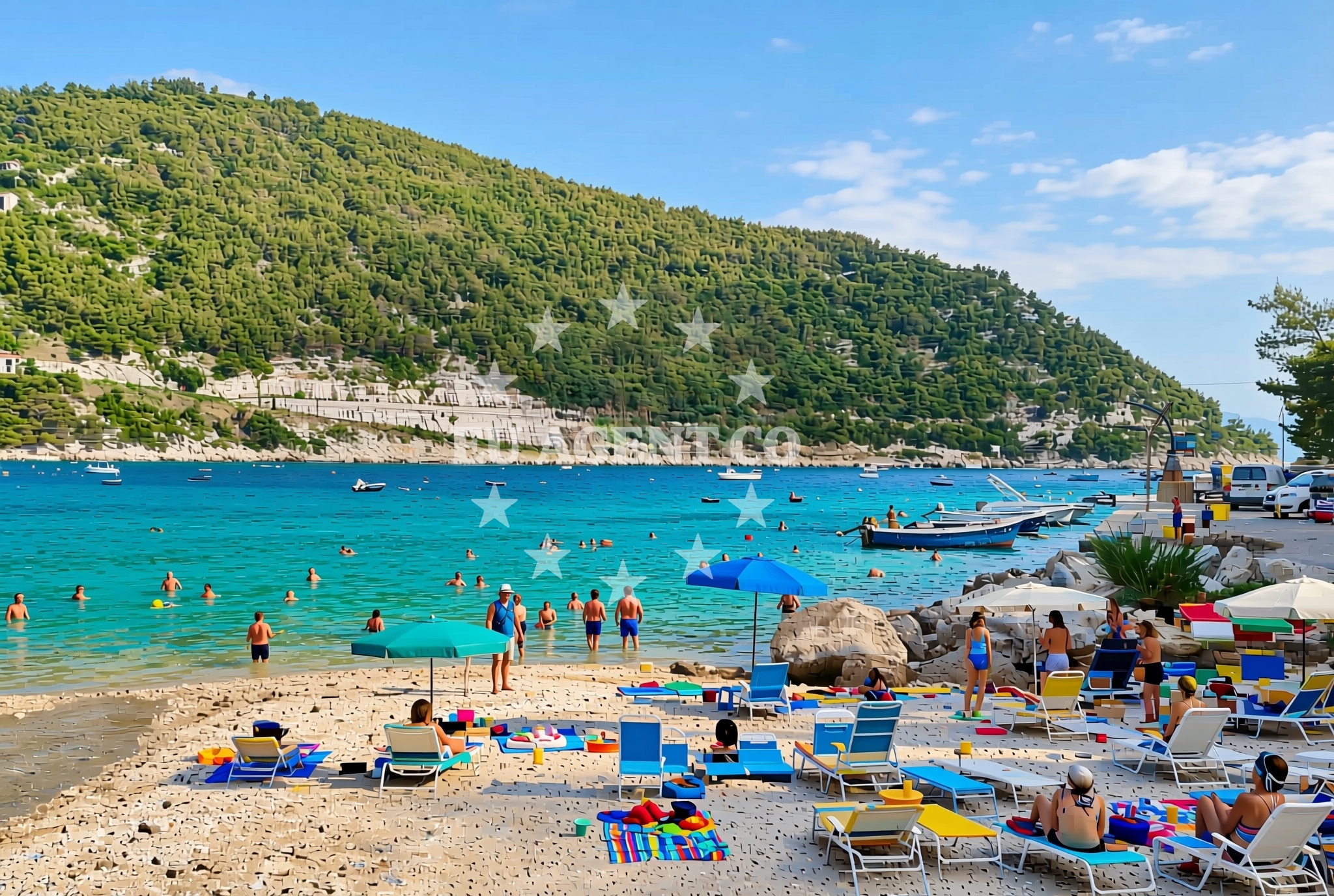 Beach facilities and surroundings at Metohija: beaches and coves (1) in Metohija