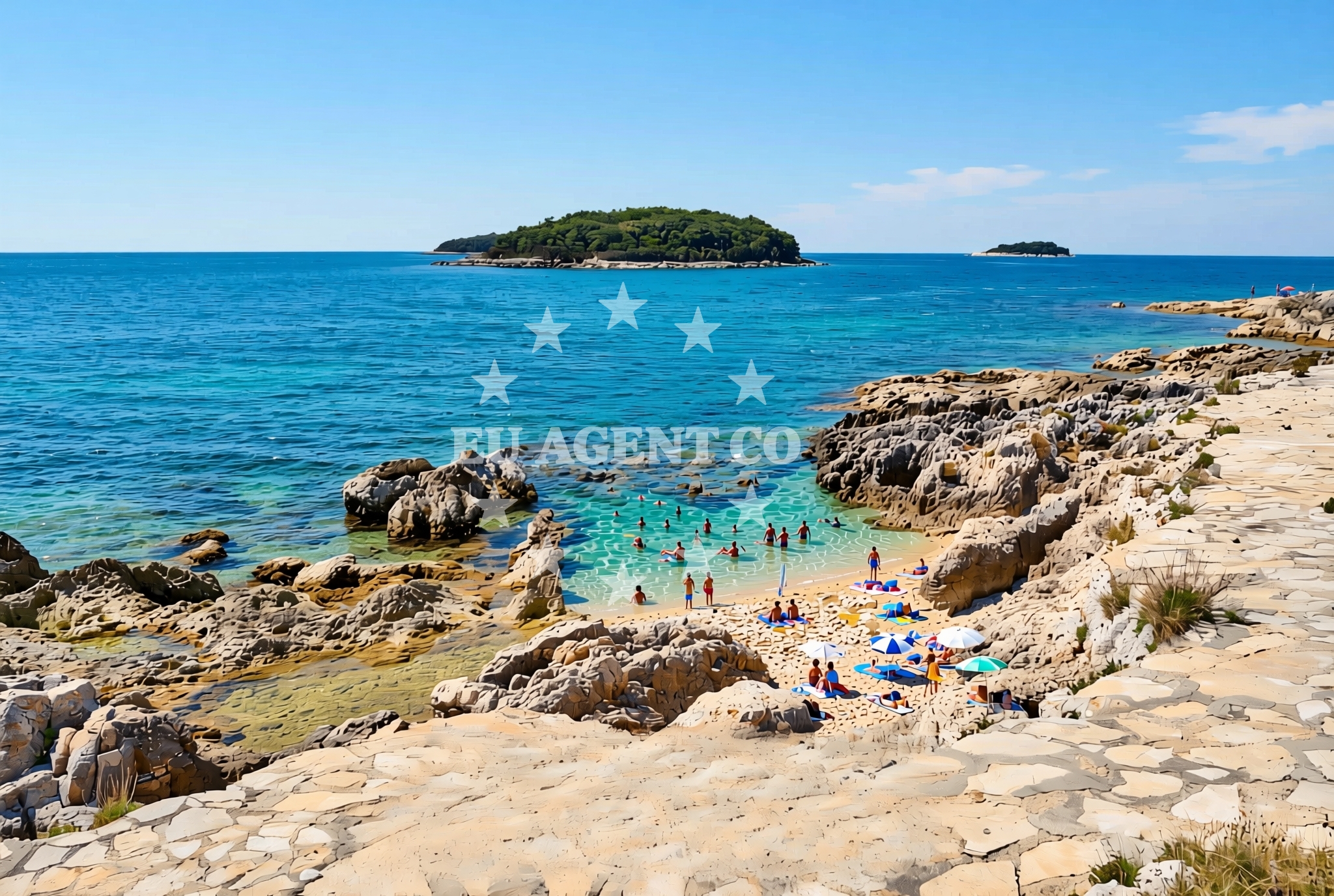 Additional view of Mićelov rt, Vrsar Beach in Mićelov rt