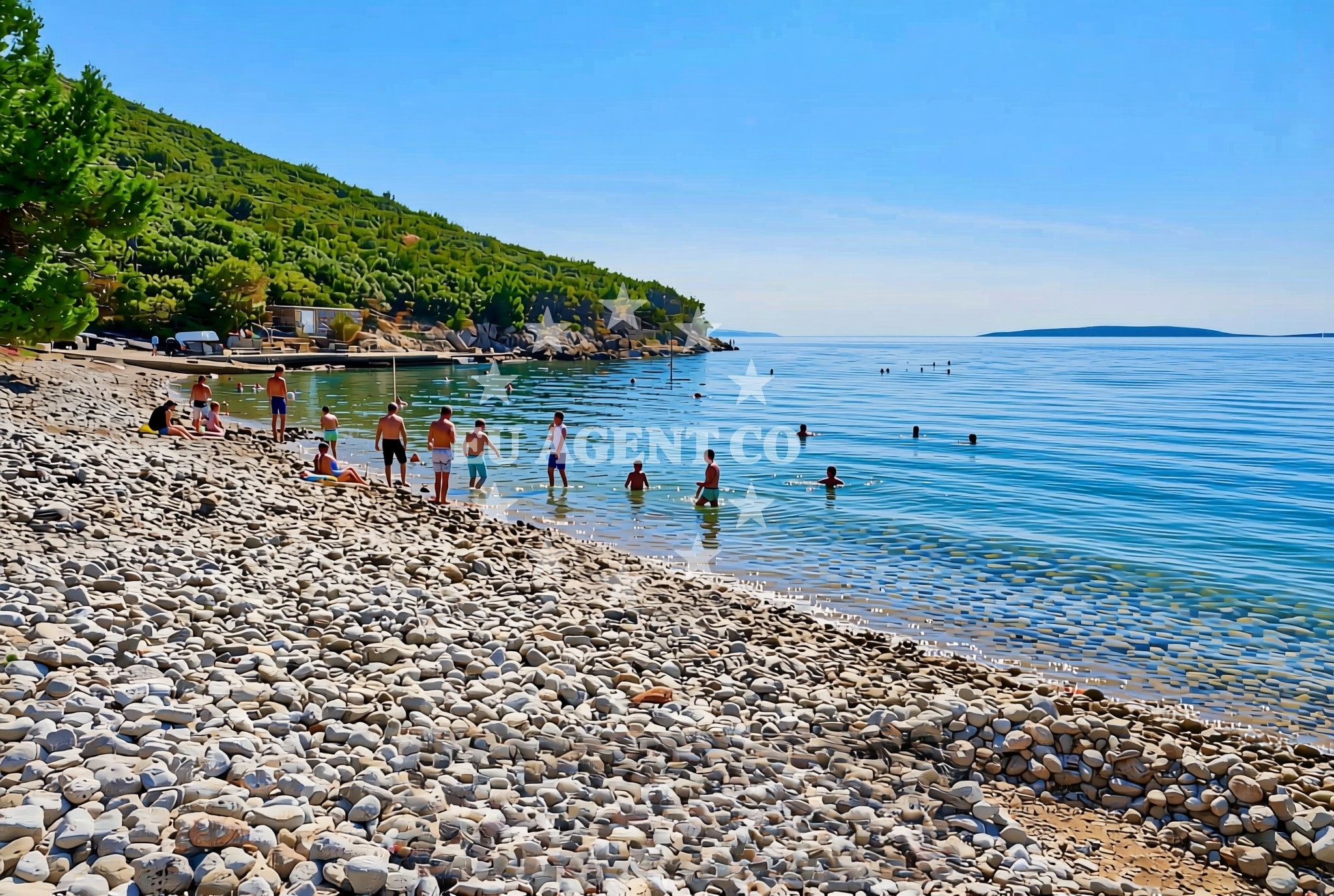 Additional view of Miholašćica jug, Miholašćica (Cres) Beach in Miholašćica jug