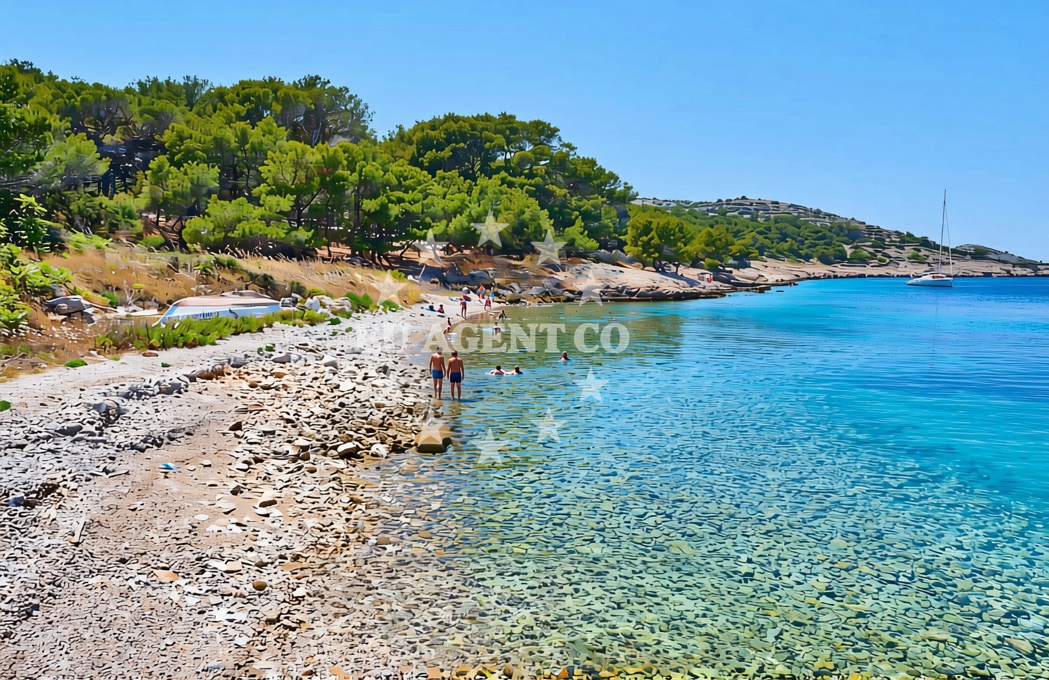 Additional view of Mikavica, Žirje (Žirje) Beach in Mikavica