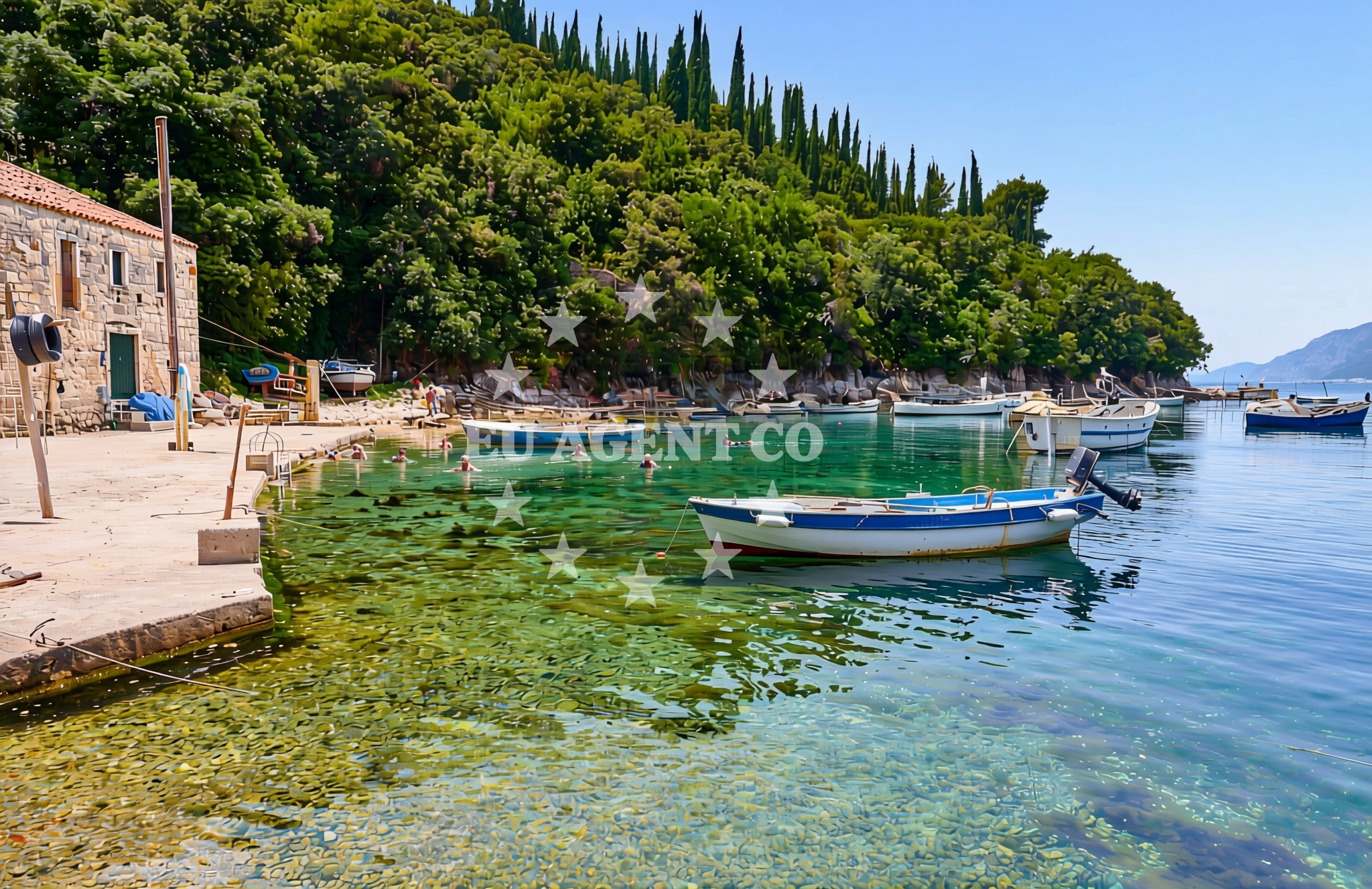 Overview of Mikulići: beaches and coves in Mikulići