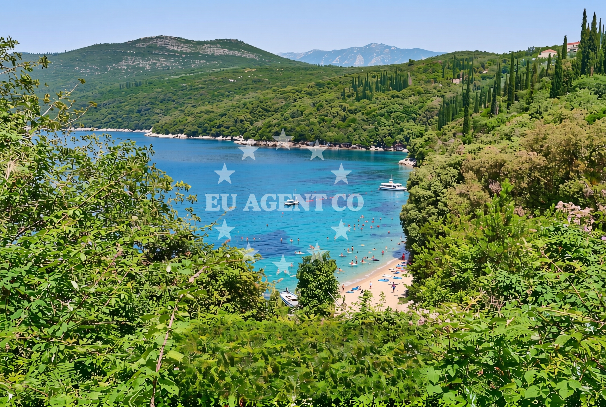 Shoreline and swimming area at Mikulići: beaches and coves in Mikulići