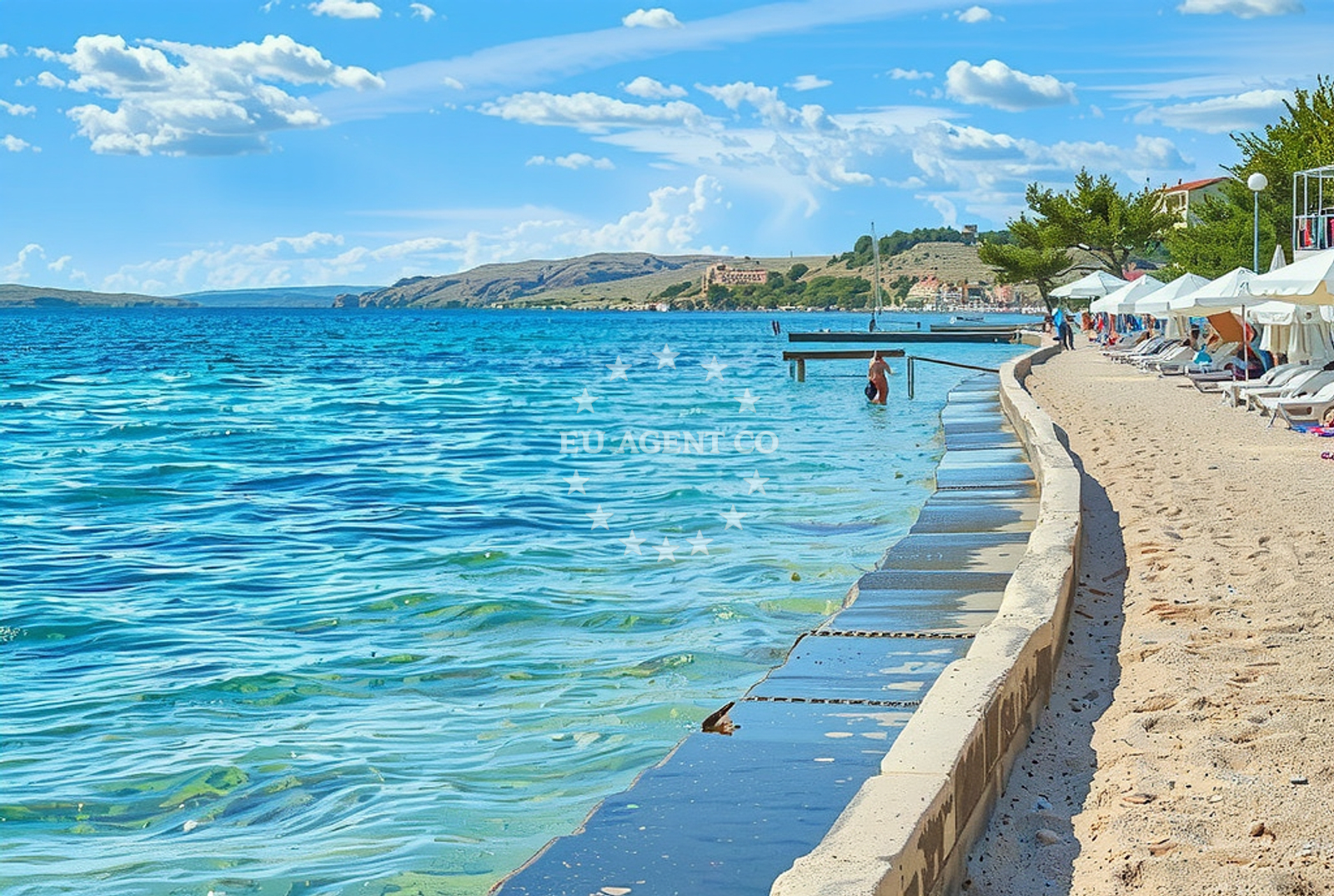 Additional view of Miletici beach in Rtina I 257 E 1, Rtina