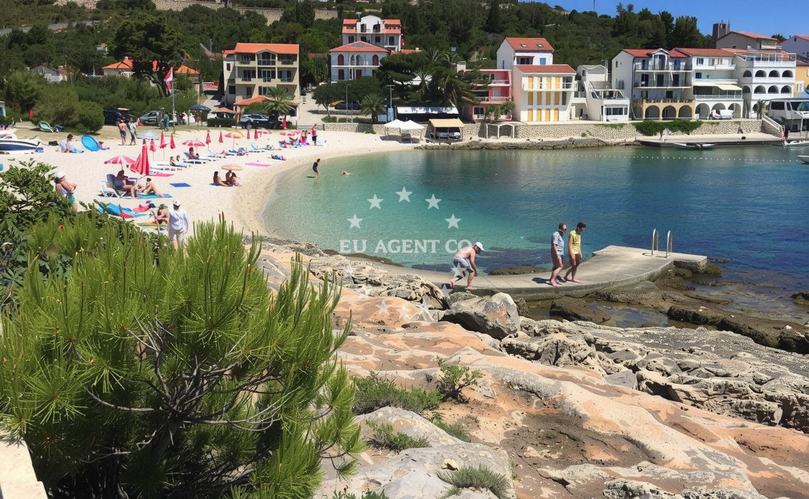 Additional view of Milna beach in Milna 11, Hvar