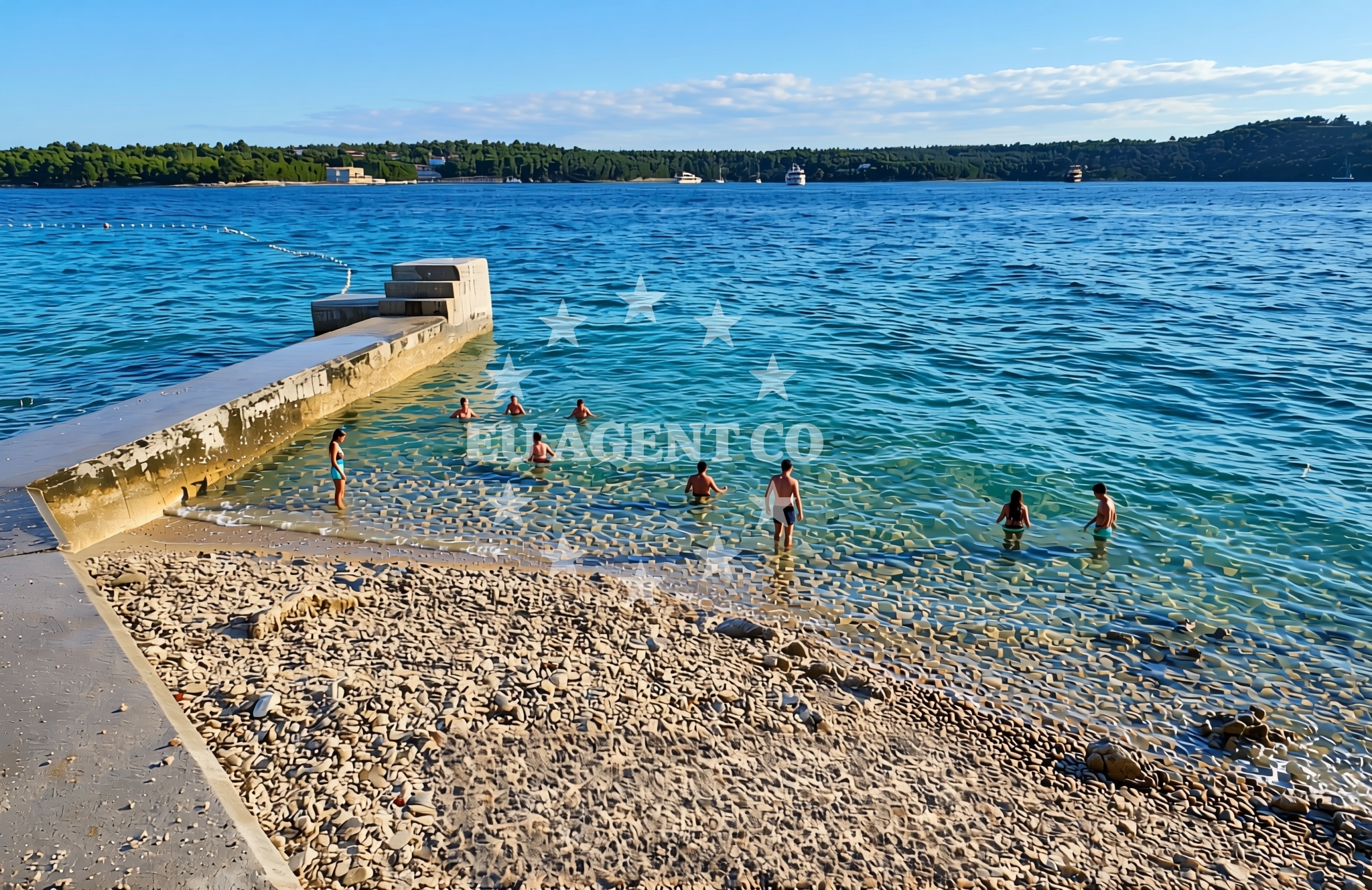 Shoreline and swimming area at Milna (Brač): beaches and coves (7) in Milna (Brač)