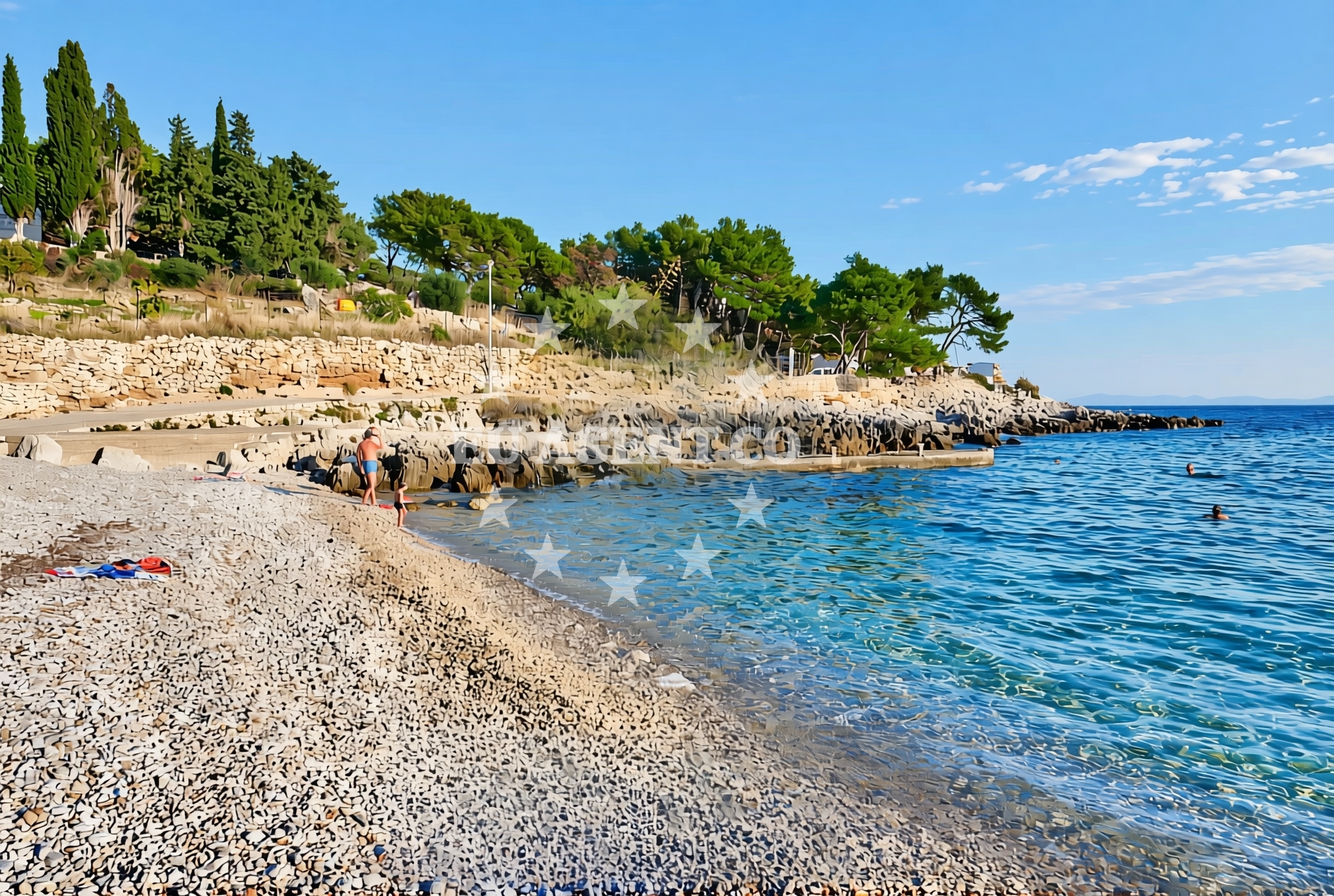 Sea and coastal view of Milna (Hvar): beaches and coves (4) in Milna (Hvar)
