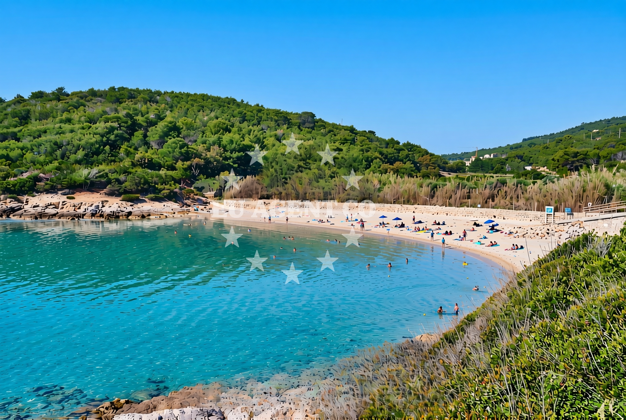 Overview of Milna (Vis): beaches and coves (4) in Milna (Vis)