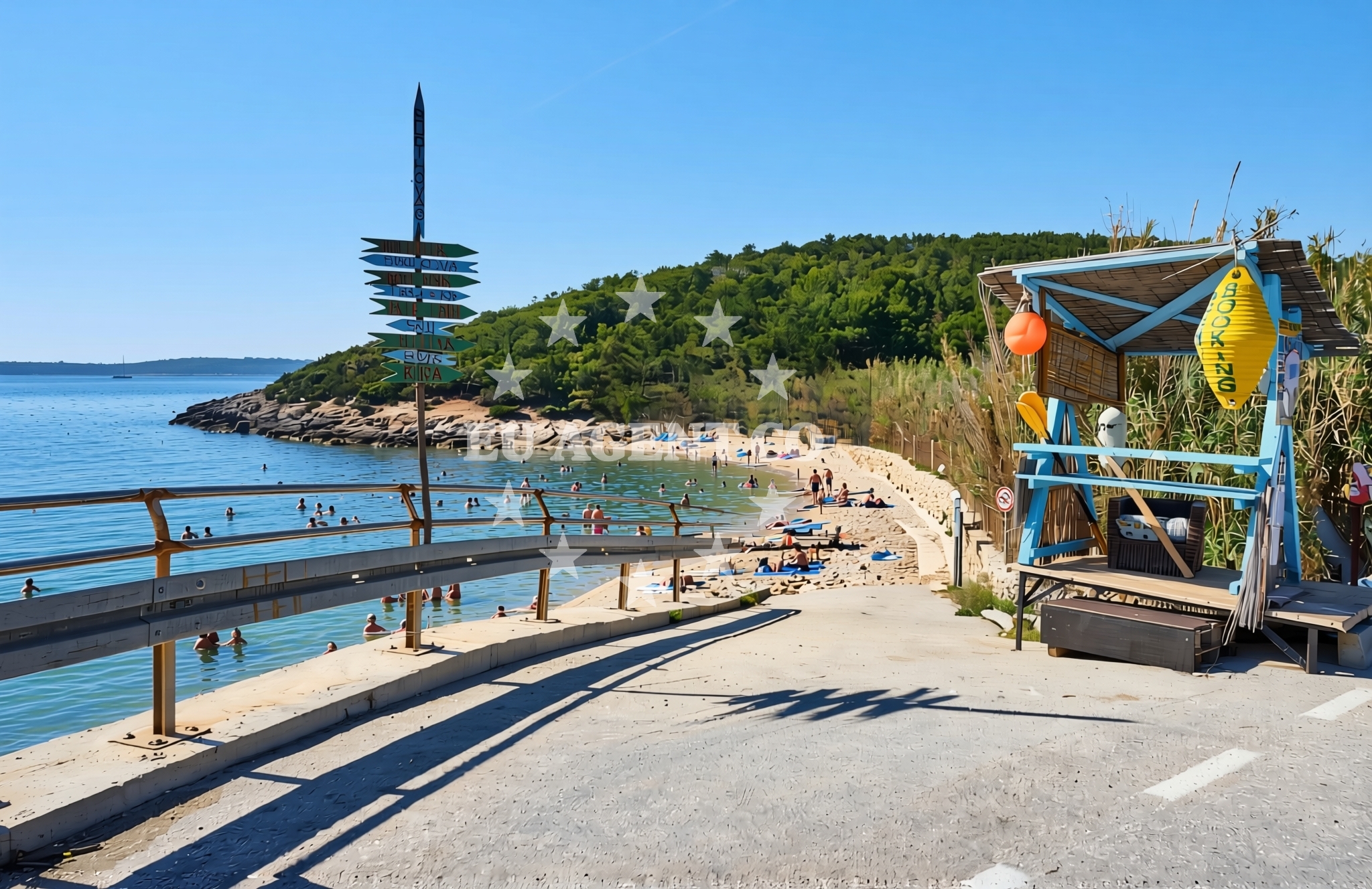 Shoreline and swimming area at Milna (Vis): beaches and coves (4) in Milna (Vis)