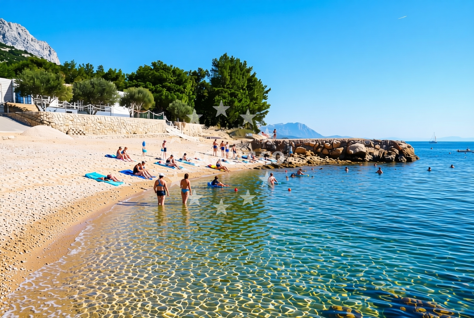 Overview of Milo moje, Drvenik (Gradac) Beach in Milo moje