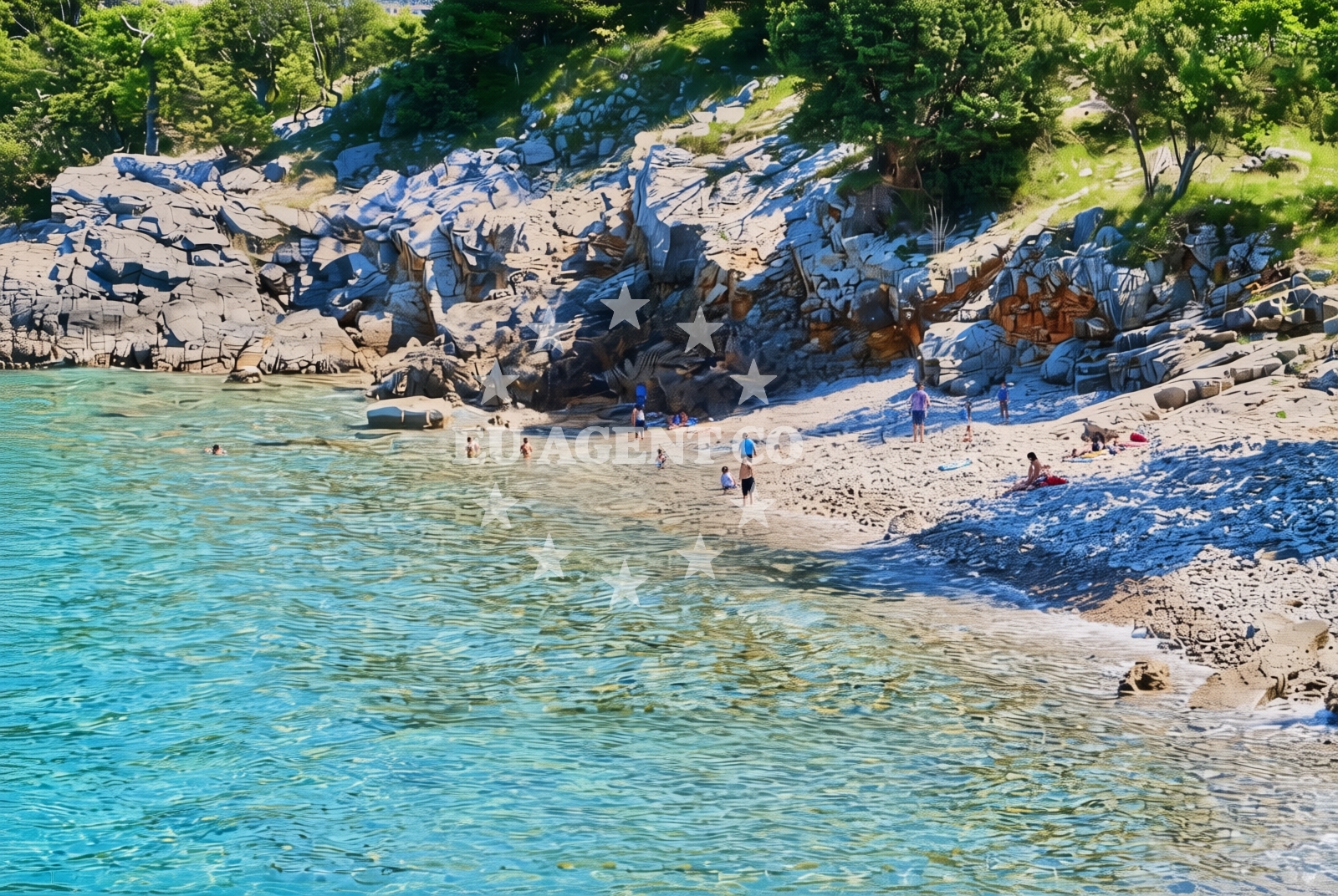 Sea and coastal view of Milohnići (Krk): beaches and coves (10) in Milohnići (Krk)