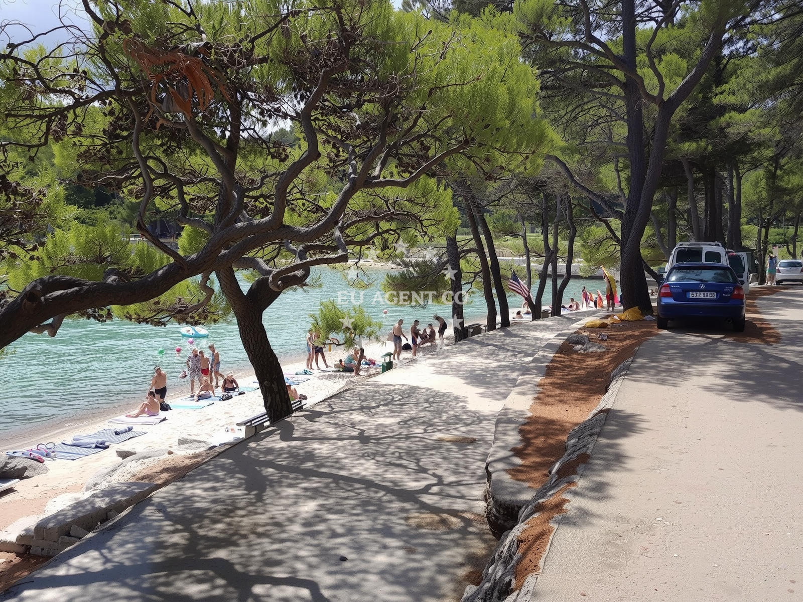 Beach facilities and surroundings at Mina beach in Jelsa 876, Jelsa