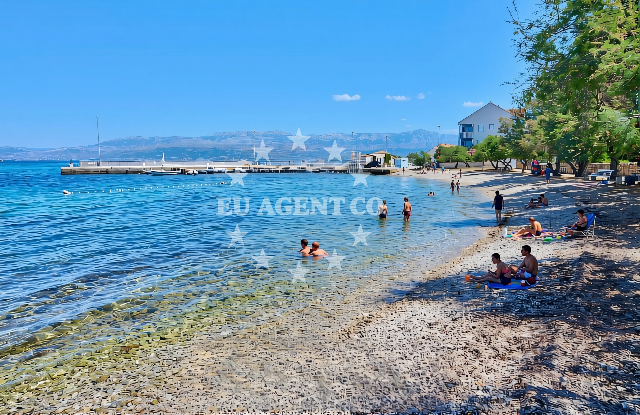 Beach facilities and surroundings at Mirca (Brač): beaches and coves (7) in Mirca (Brač)