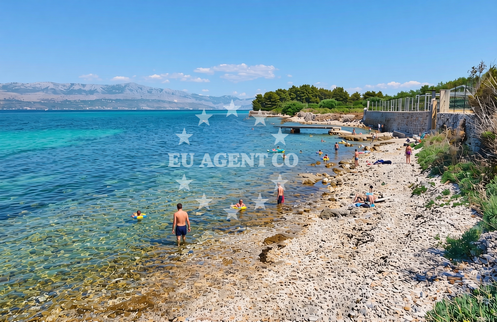 Additional view of Mirca zapad, Mirca (Brač) Beach in Mirca zapad